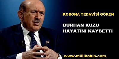 Koronavirüse yakalanan anayasa hukukçusu ve eski AKP milletvekili Burhan Kuzu hayatını kaybetti